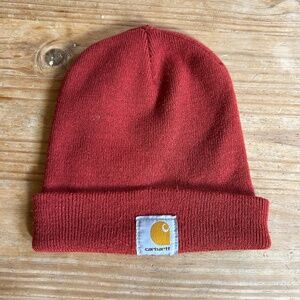 Carhartt Orange Beanie Stocking Cap Fold Over